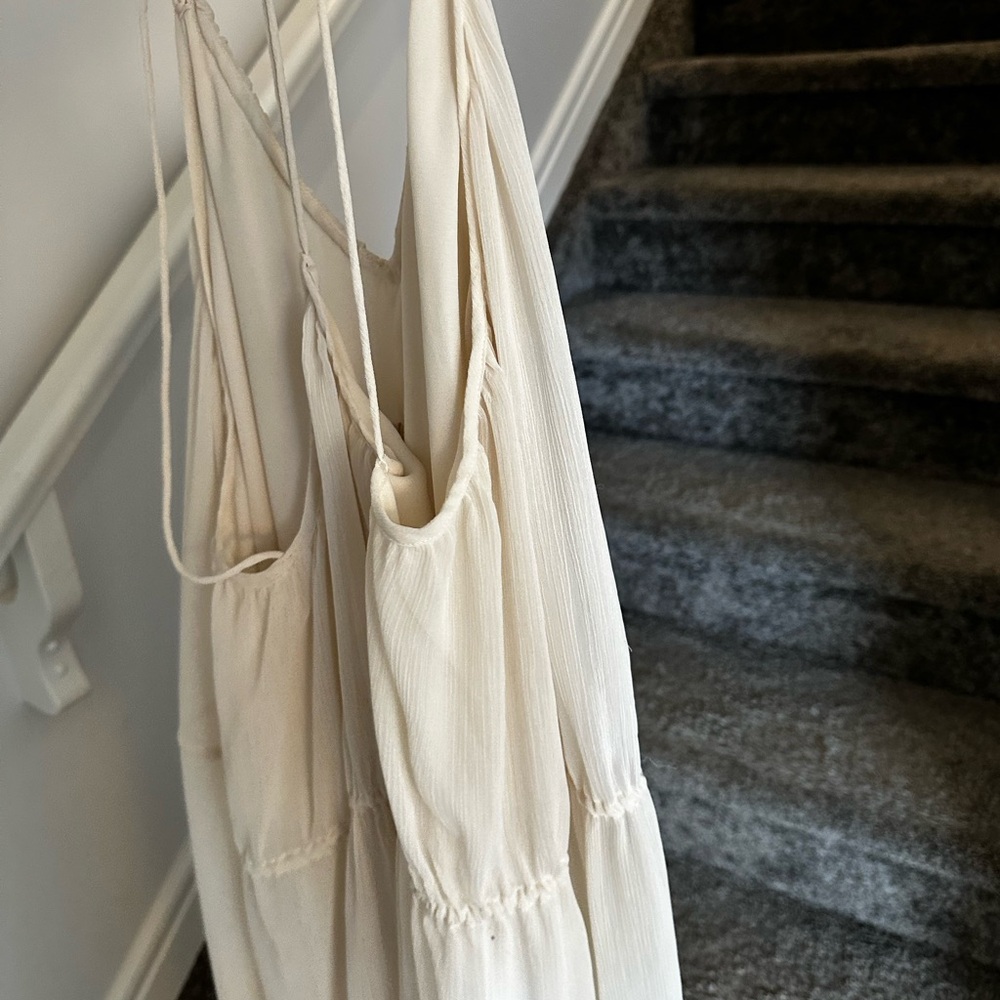 H&M Cream Sleeveless Dress
